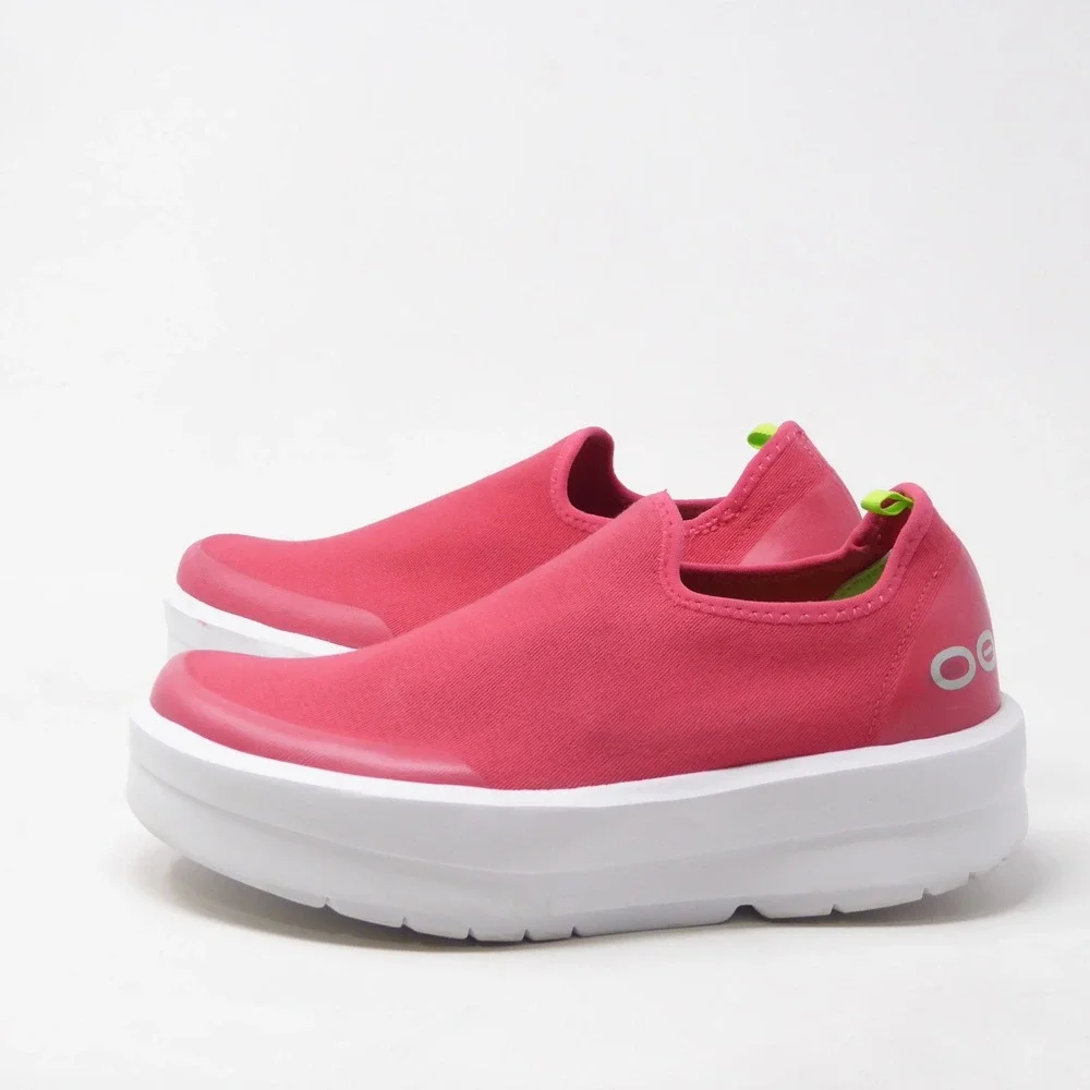 OOFOS Women OOmega eeZee Low Shoe Pink Recovery Slip On Sneakers 6.5